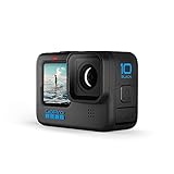 GoPro HERO10 Black - Wasserdichte Action-Kamera mit Front-LCD und Touch-Rückseiten, 5.3K60 Ultra HD-Video, 23MP Fotos, 1080p Live-Streaming, Webcam, Stabilisierung - 2
